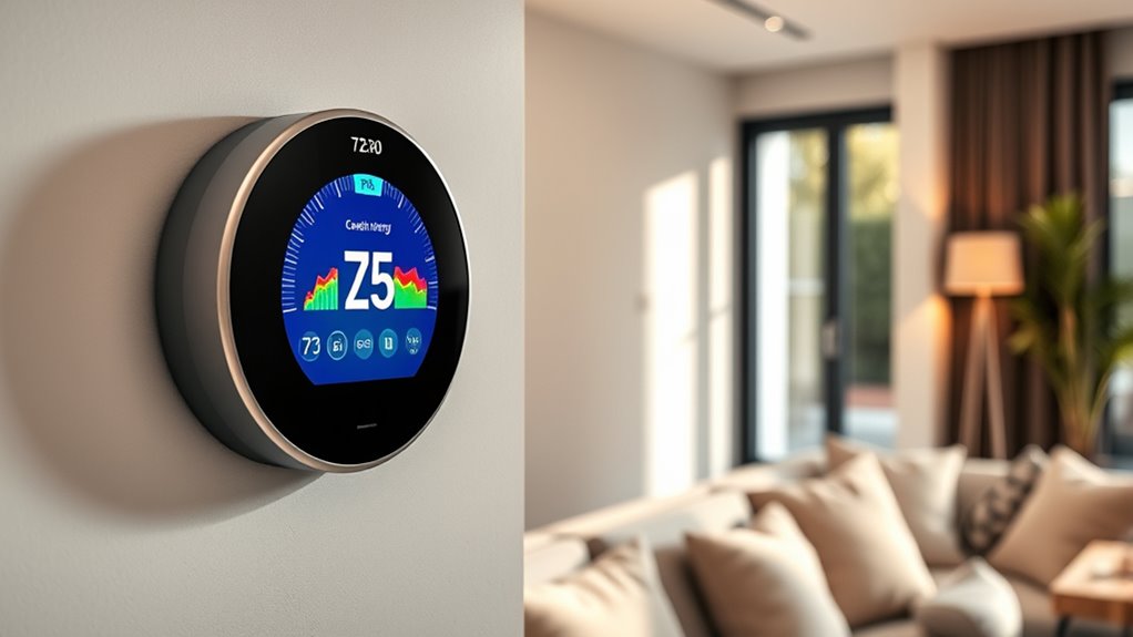 smart thermostats with energy reports