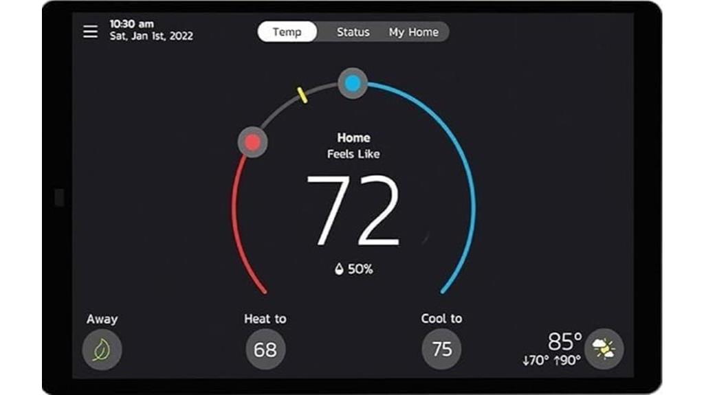smart wifi touchscreen thermostat