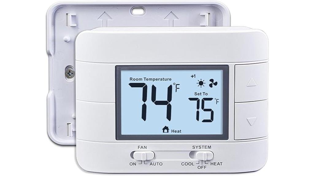 thermostat with humidity monitoring