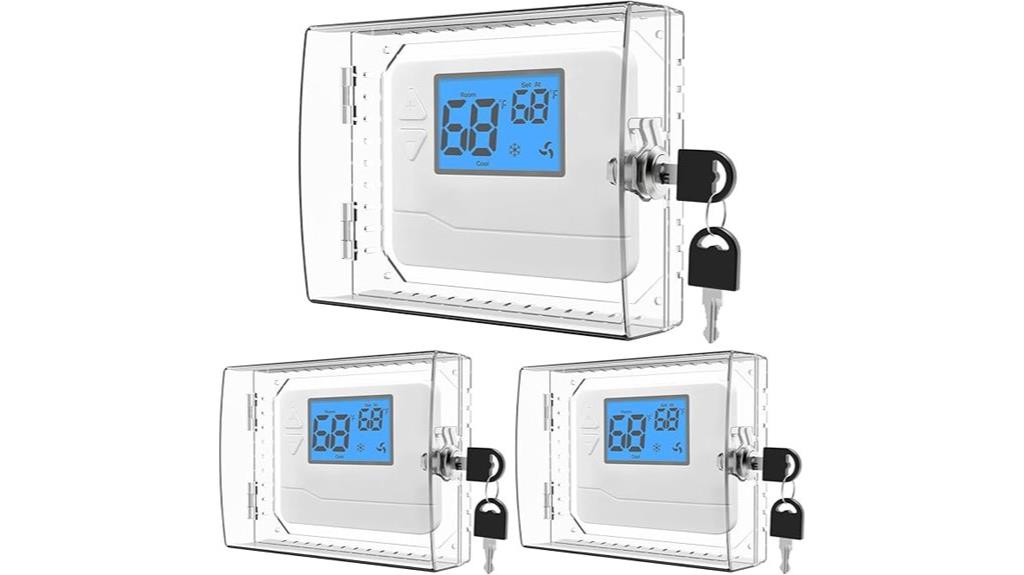 three thermostat lock boxes