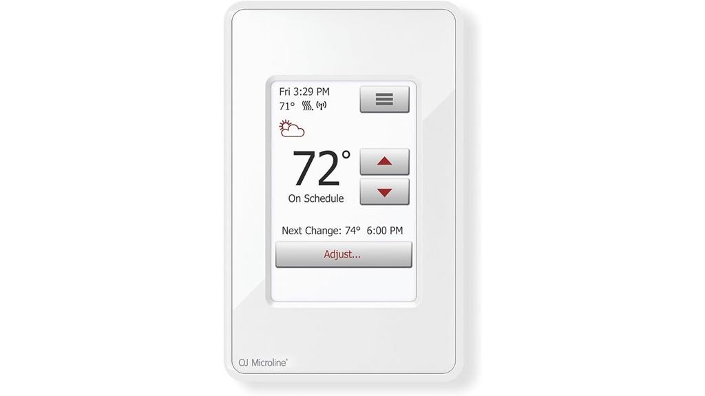 wifi touchscreen floor thermostat