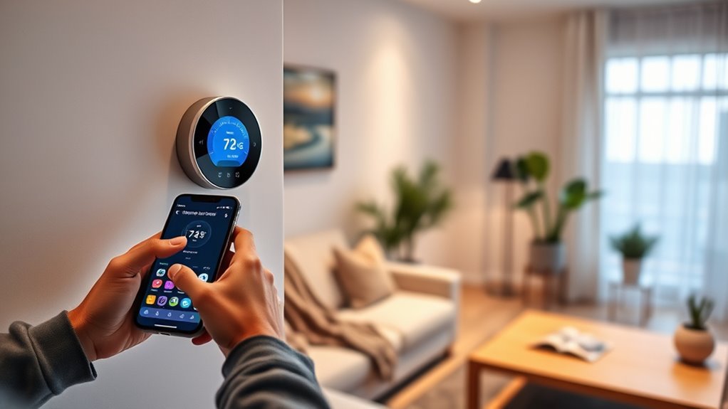 configure wi fi and pair thermostat