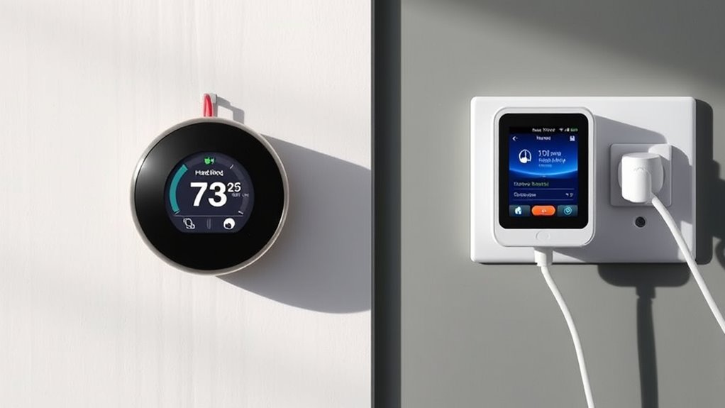 hardwired vs plug in thermostats