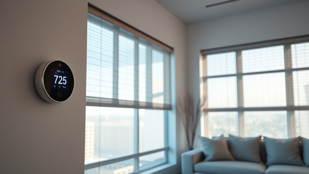integrating thermostats with shades