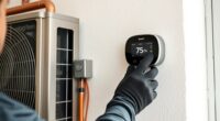 smart heat pump thermostat installation