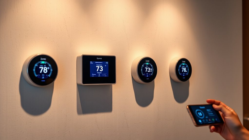 smart multi zone thermostat selection