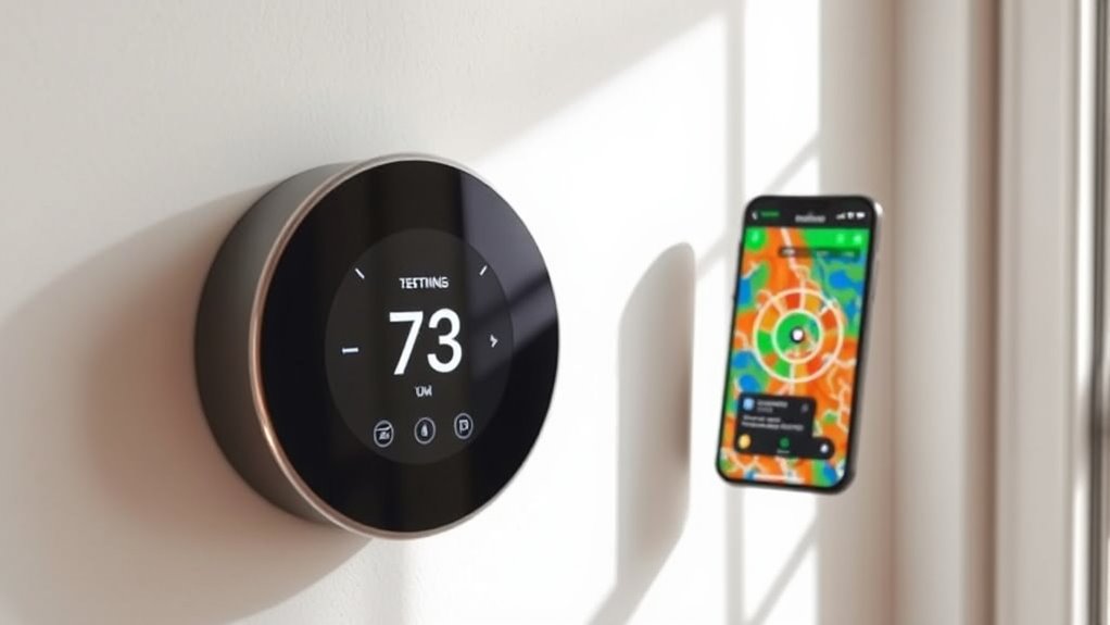 smart thermostat geofencing selection