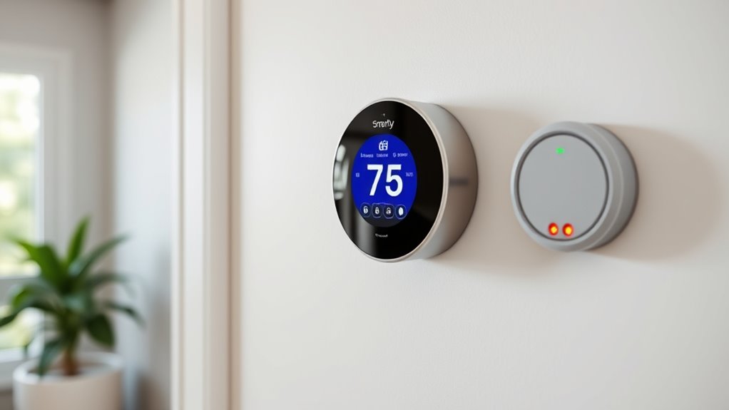 smart thermostats and leak detectors