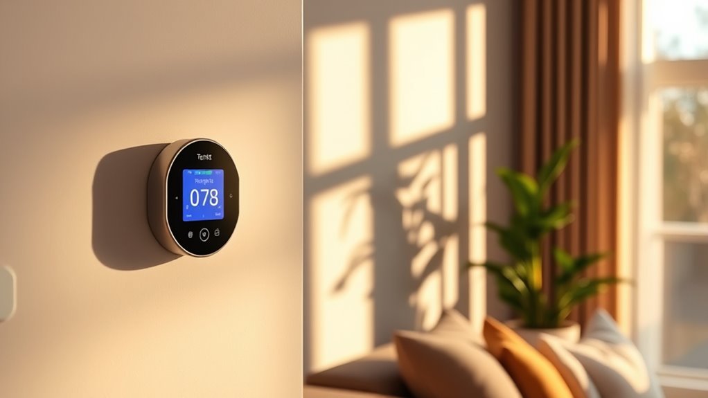 smart thermostats and motion sensors
