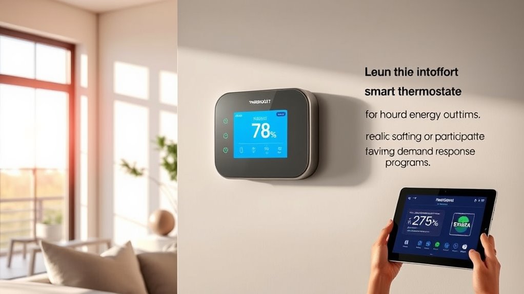 smart thermostats support demand response