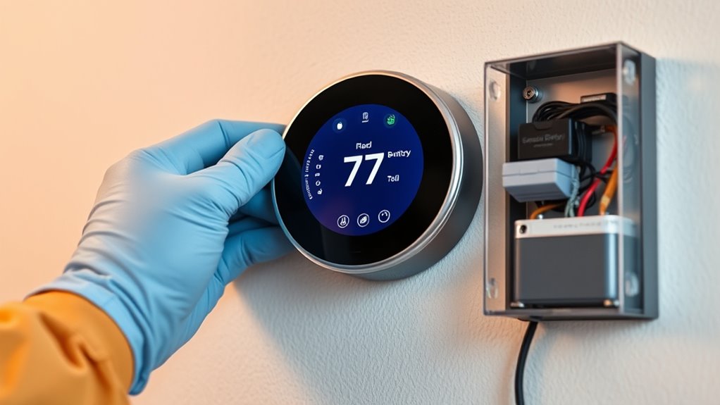 smart thermostats with backup power