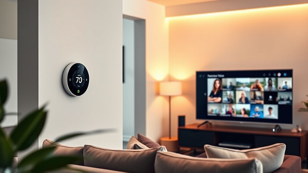 smart thermostats with video