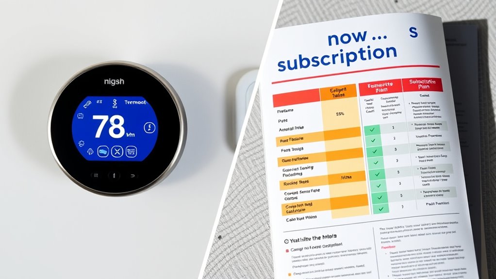 subscription plans for thermostats