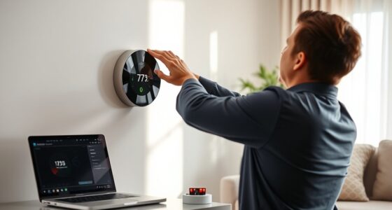 thermostat sensor calibration setup