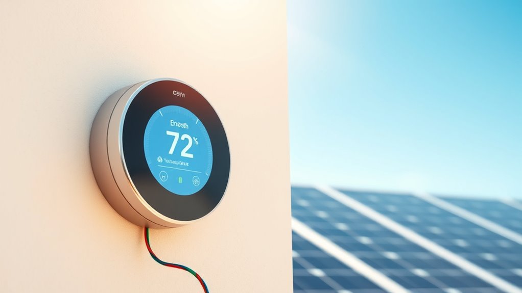 thermostats integrate with solar