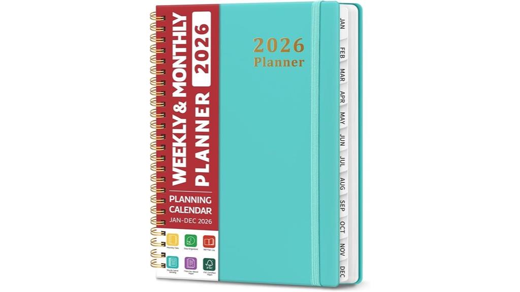 2026 hardcover calendar planner