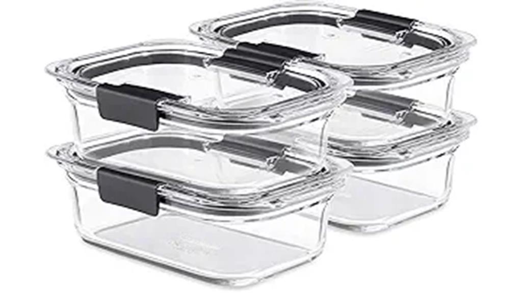 clear durable food containers