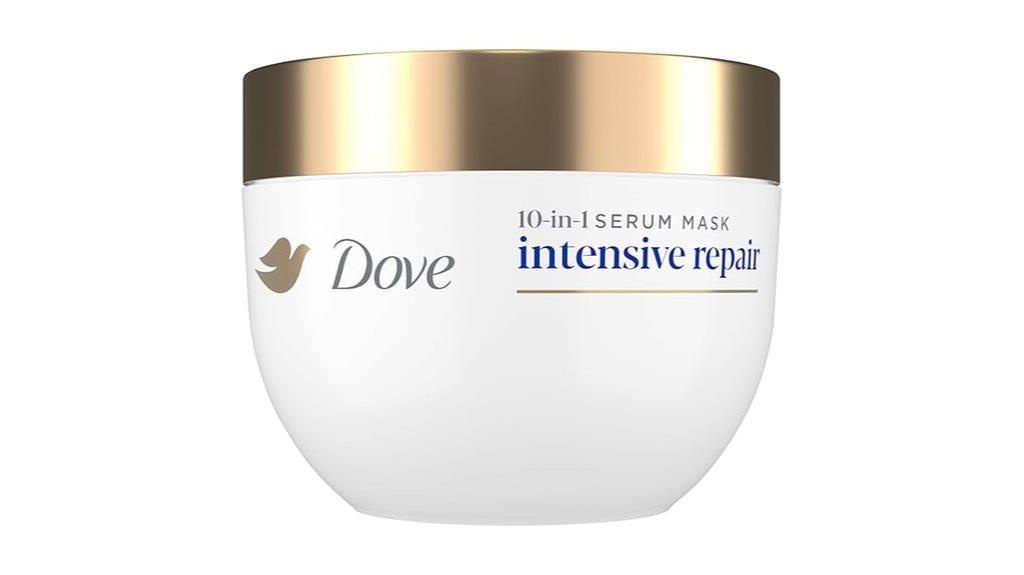 dove repair serum mask