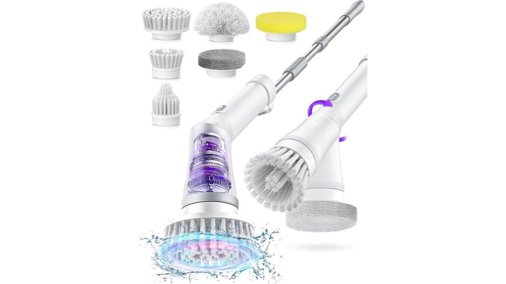 electric scrubber with brushes