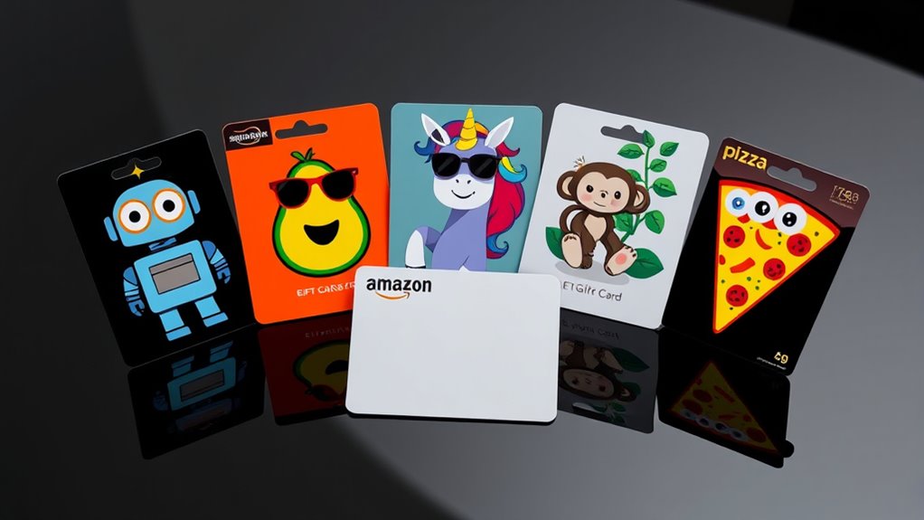 humorous amazon gift card designs
