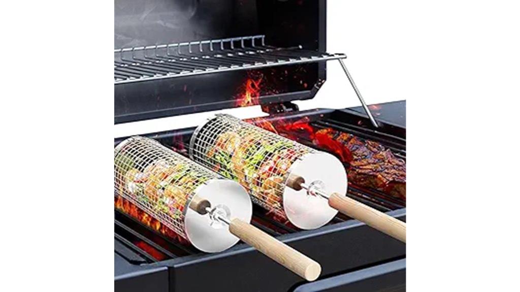 stainless steel rolling grill