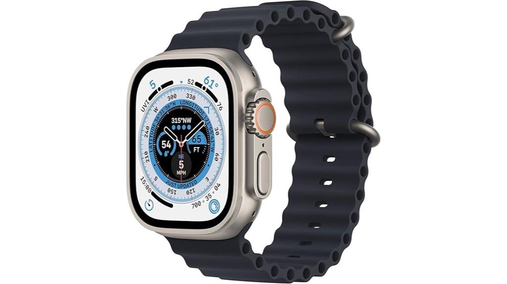 titanium case with ocean band