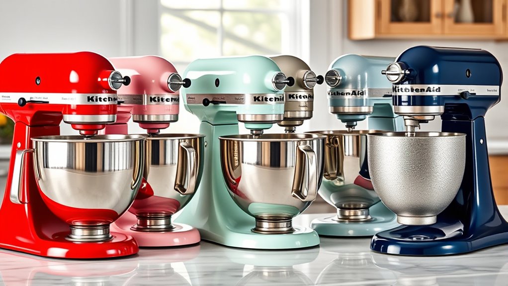 top kitchenaid mixer colors