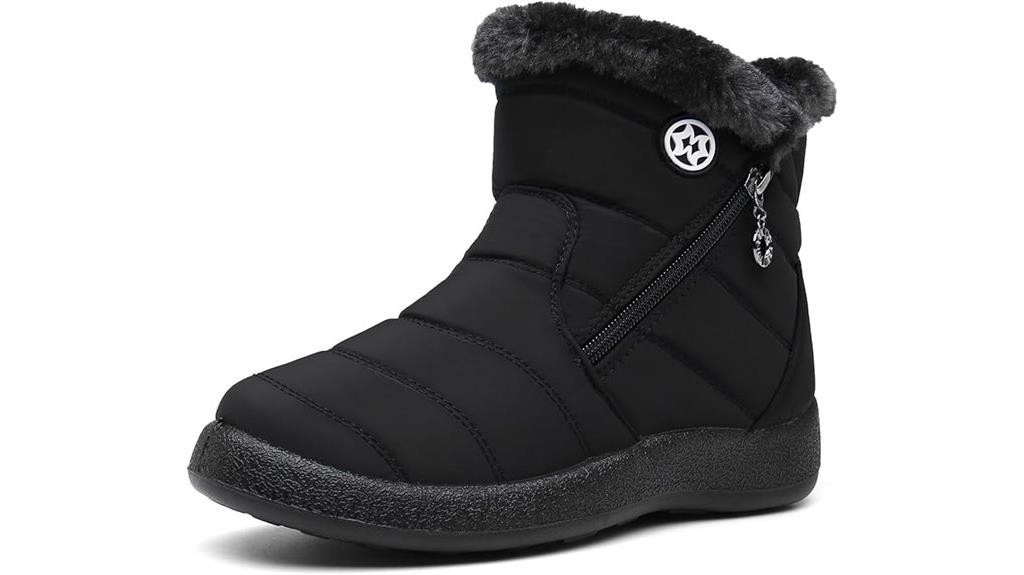 warm fur lined winter boots