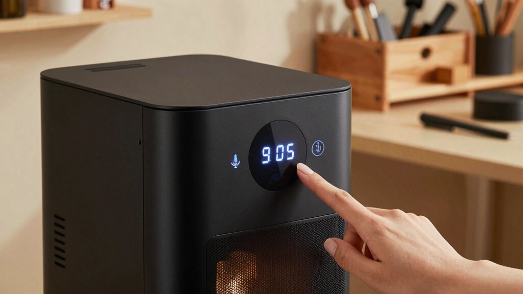 voice controlled heater operation
