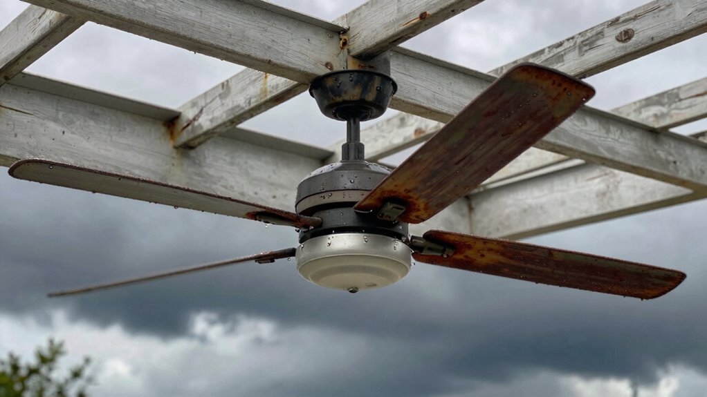weather impacts outdoor fan durability