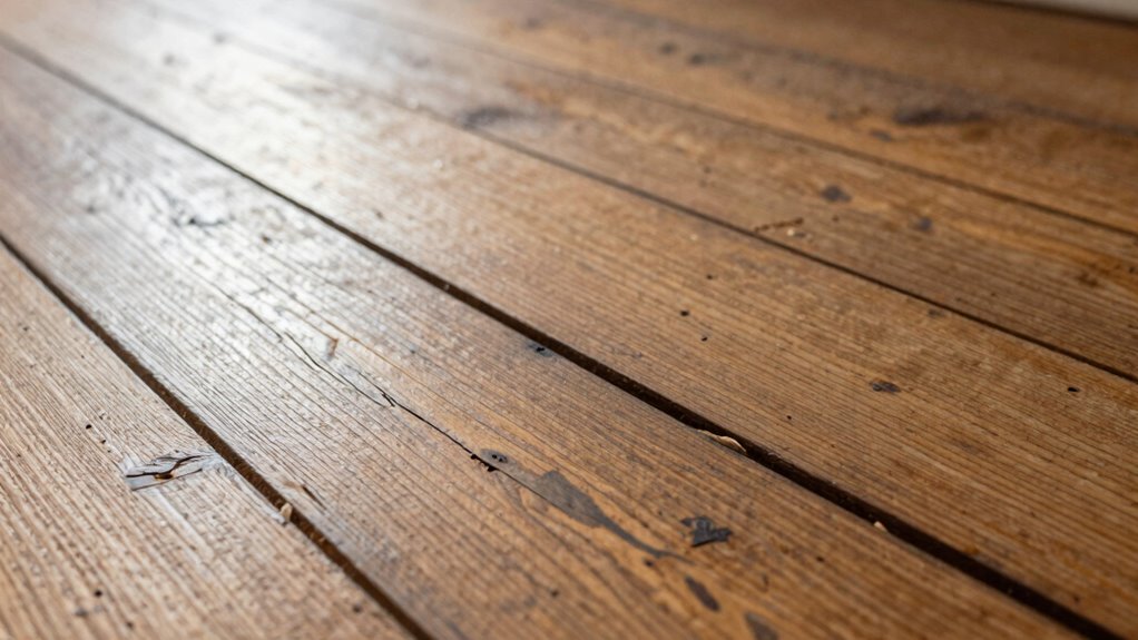 dry hardwood floor clue