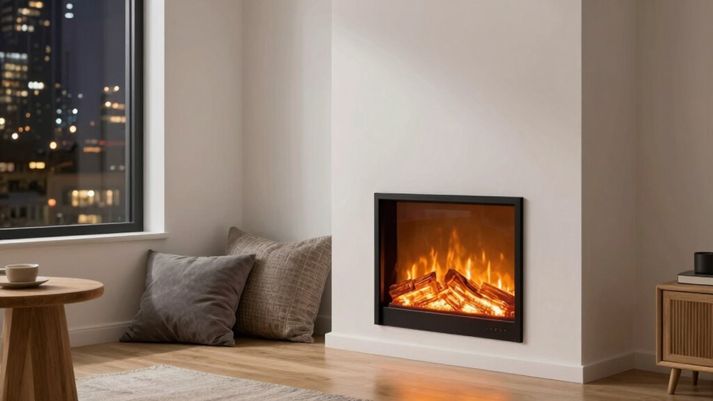 safe stylish apartment fireplaces