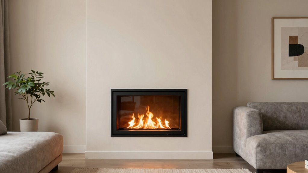 space efficient modern fireplaces