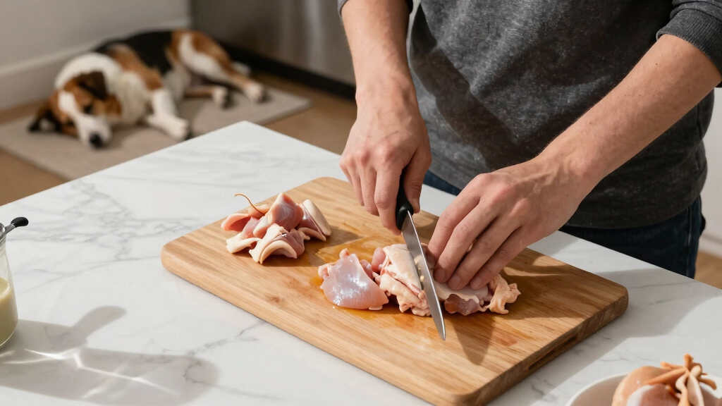 Sleeping Dog instantly wakes up to the word ‘Chicken’