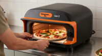Dome XL (Gen 2) pizza oven in Black Orange by Tonester and Gozney