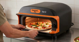 Dome XL (Gen 2) pizza oven in Black Orange by Tonester and Gozney