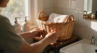 She Added Vintage Wicker Baskets to Her Family Bathroom — So Much Storage!