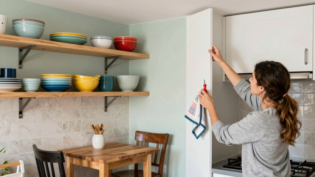 A Couple Gave Their Galley Kitchen a Budget-Friendly Redo with a Dining Nook