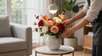 Skip Vases — This Stunning DIY Floral Arrangement Uses a Lamp