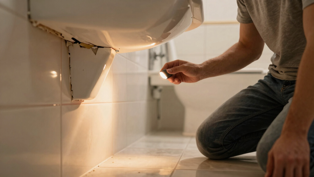 This Bath Had Peeling Molding, A Drop Ceiling, And Pink Grout — Now It's Classic