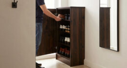 This Stylish Shoe Cabinet Transforms Narrow Entryways (It Can Hold Up To 30 Pairs!)