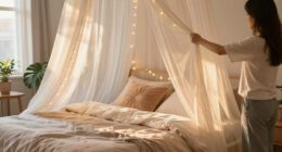 A Clever Canopy Bed Hack Makes This Bedroom Look So Whimsical