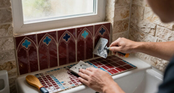 A Tiny Bathroom Went From Grimy To Cozy After A "Gothic-Aquatic" Redo