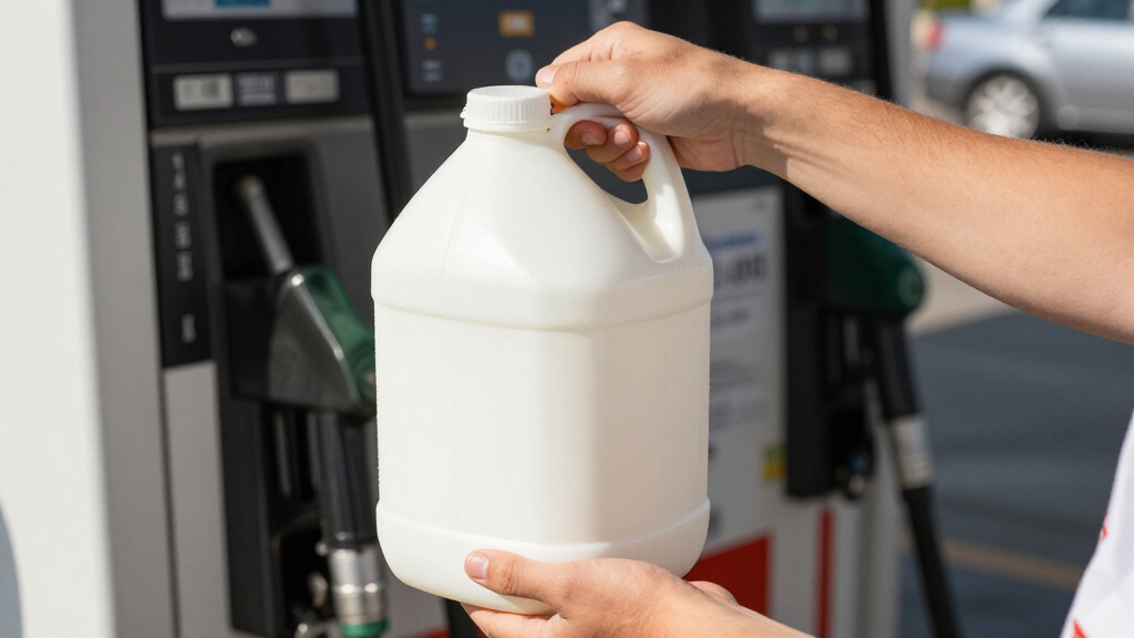 Why People Are Bringing Empty Milk Gallons To The Gas Station