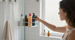 Skip Traditional Shower Curtains: Add Storage To Small Baths With A Space-Saving Alternative