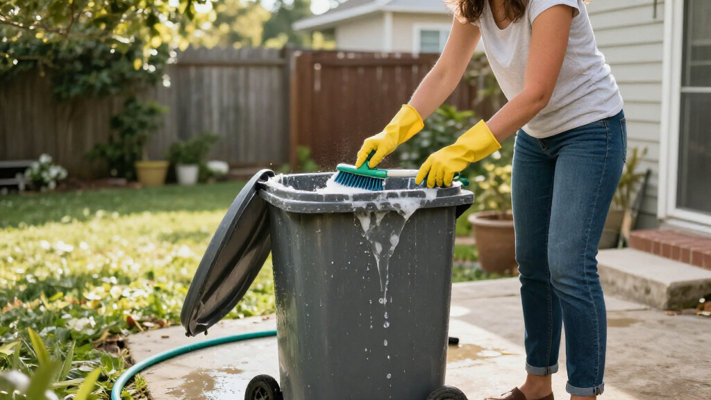 Smelling Your Garbage Cans? The Underrated Trick To Give Them A Deep Clean