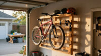 Use Old Wood Pallets To Build A Custom Bike Rack And Organize The Garage