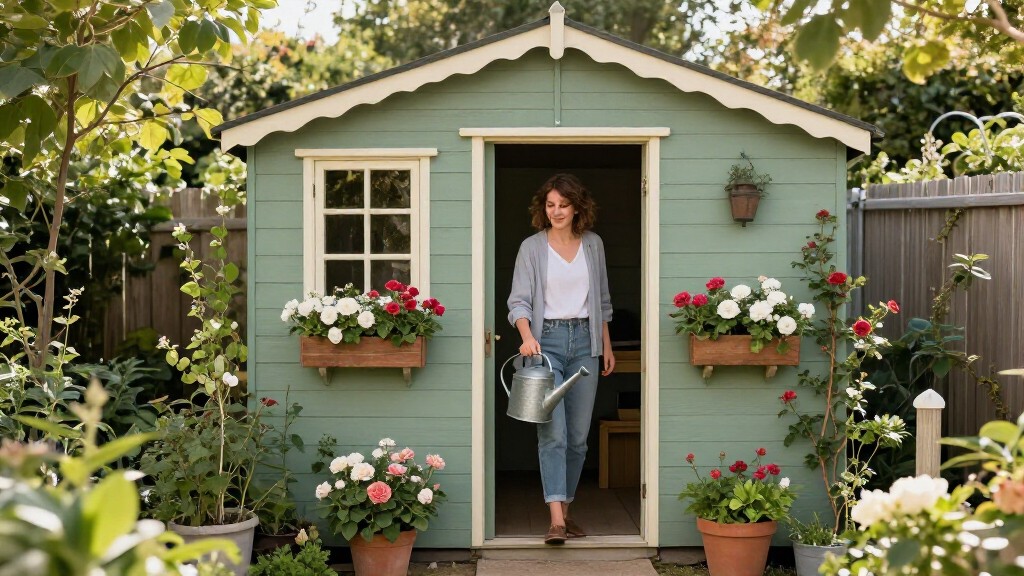 Wayfair's "Grown-Up Dollhouse" Shed Looks More Like A Storybook Cottage Than A Storage Space